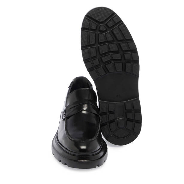 Siyah Hakiki Deri Erkek Loafer - E24S1AY57021-A35 - 4