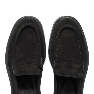 Siyah Deri Erkek Loafer - E24S1AY57041-A01 - 5
