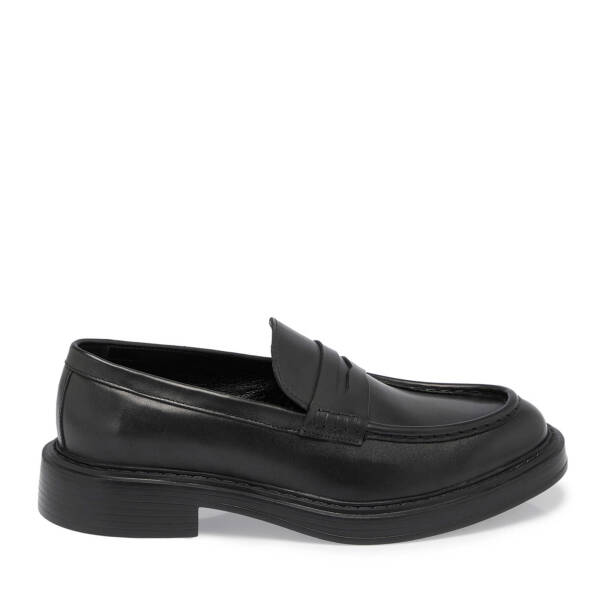Siyah Deri Erkek Loafer - E24S1AY57041-A43 - 3