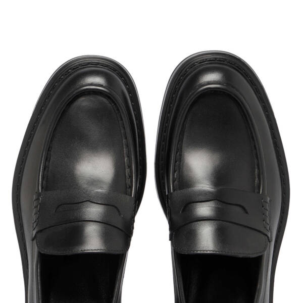 Siyah Deri Erkek Loafer - E24S1AY57041-A43 - 5