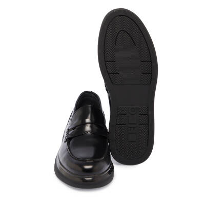Siyah Deri Erkek Loafer - E24S1AY57104-A23 - 4