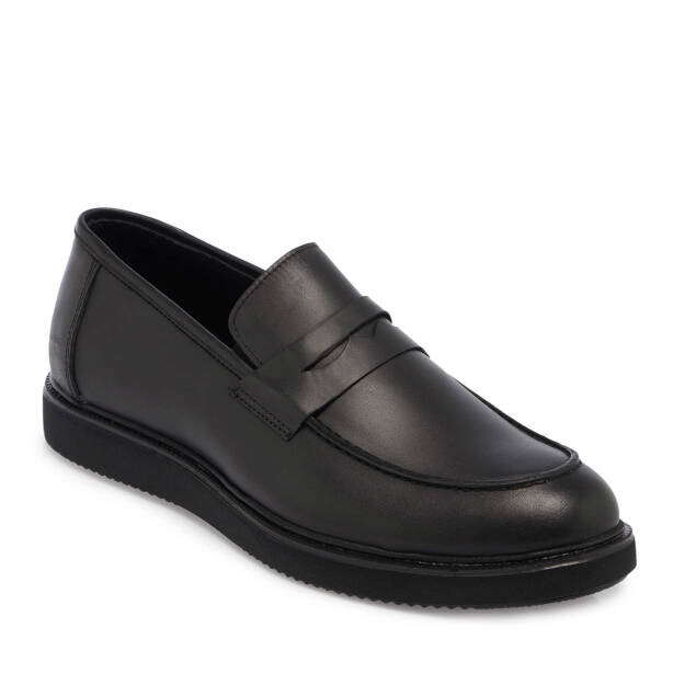 Siyah Deri Erkek Loafer - E24S1AY57120-A23 