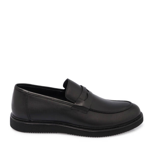 Siyah Deri Erkek Loafer - E24S1AY57120-A23 - 3
