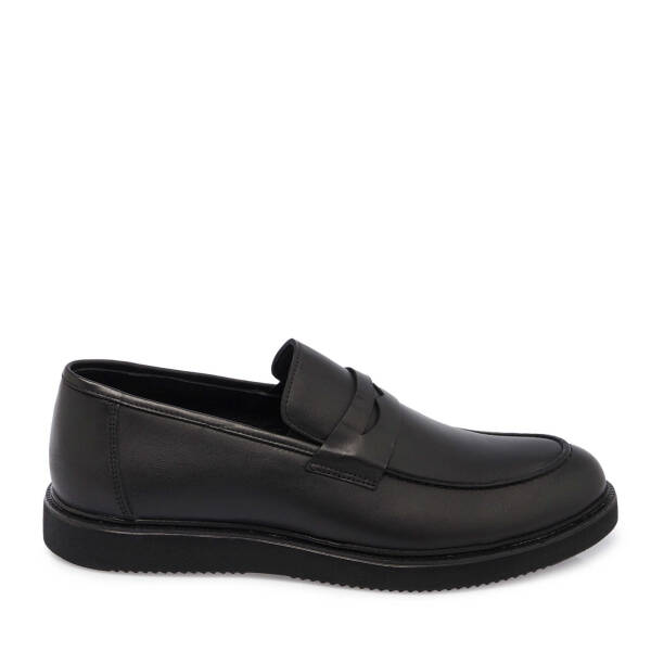 Siyah Deri Erkek Loafer - E24S1AY57120-A23 - 3