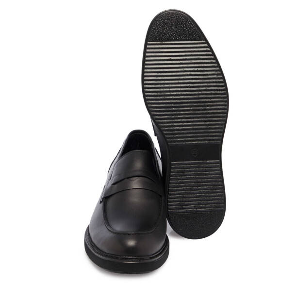 Siyah Deri Erkek Loafer - E24S1AY57120-A23 - 4