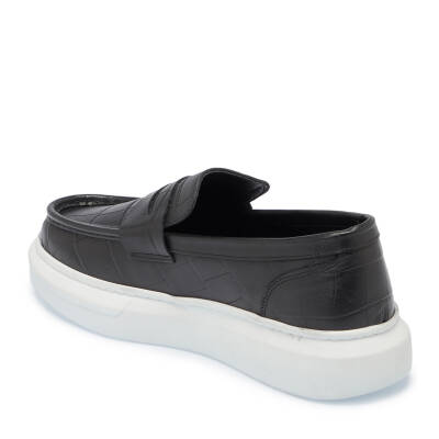  Siyah Deri Erkek Loafer - E24S1AY57252-H44 - 2