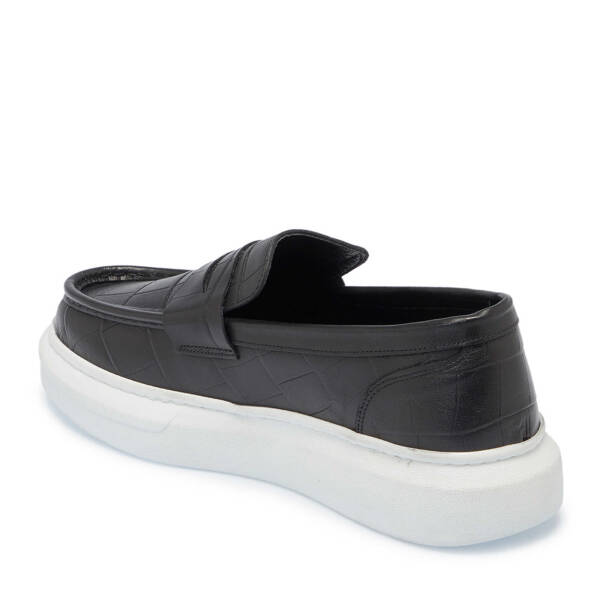 Siyah Hakiki Deri Erkek Loafer - E24S1AY57252-H44 - 3