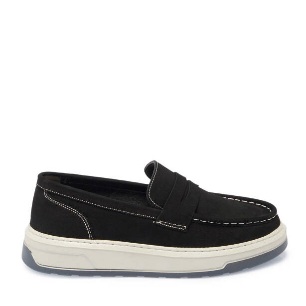 Siyah Deri Erkek Loafer - E24S1AY57253-A64 - Tergan