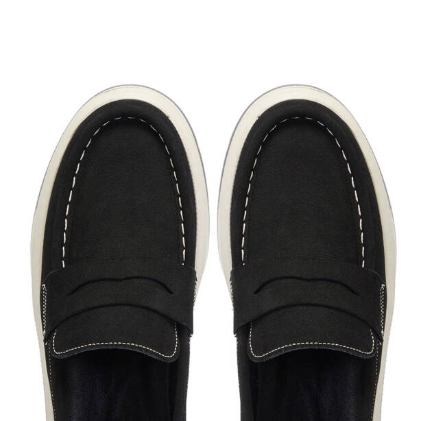 Siyah Deri Erkek Loafer - E24S1AY57253-A64 - Tergan