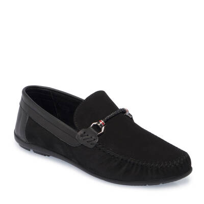  Siyah Deri Erkek Loafer - E25I1AY57157-A64 