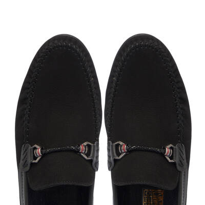 Siyah Deri Erkek Loafer - E25I1AY57157-A64 - 5