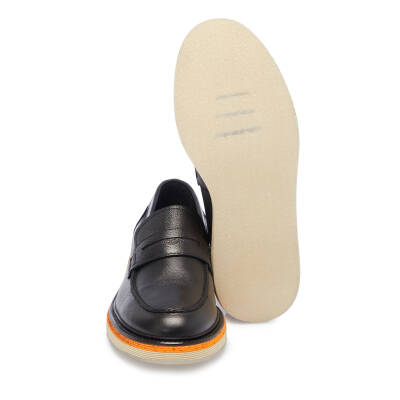 Siyah Deri Erkek Loafer - E25I1AY57192-A23 - 4