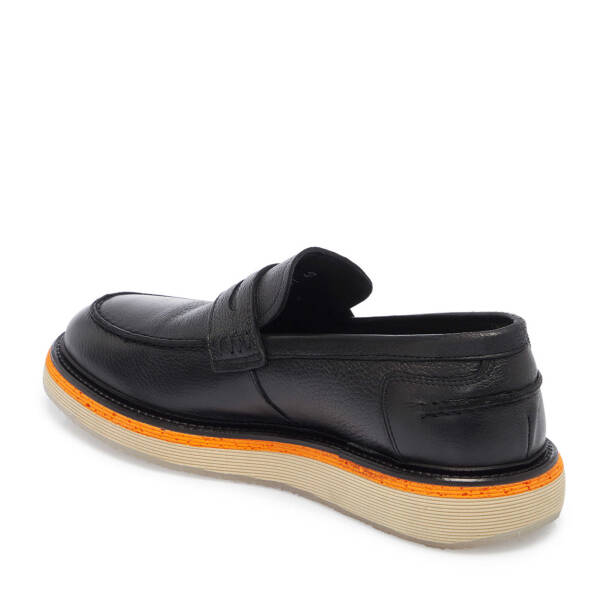 Siyah Deri Erkek Loafer - E25I1AY57192-A23 - 2