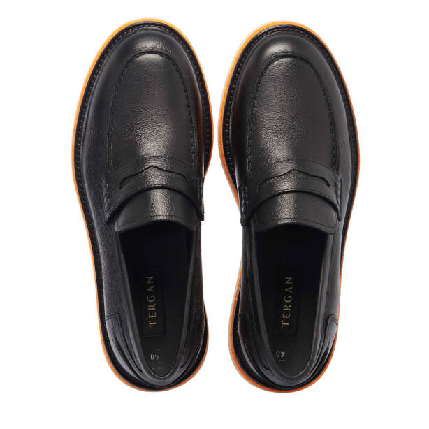 Siyah Deri Erkek Loafer - E25I1AY57192-A23 - 5