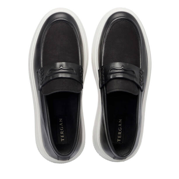 Siyah Hakiki Deri Erkek Loafer - E25I1AY57234-B31 - 5