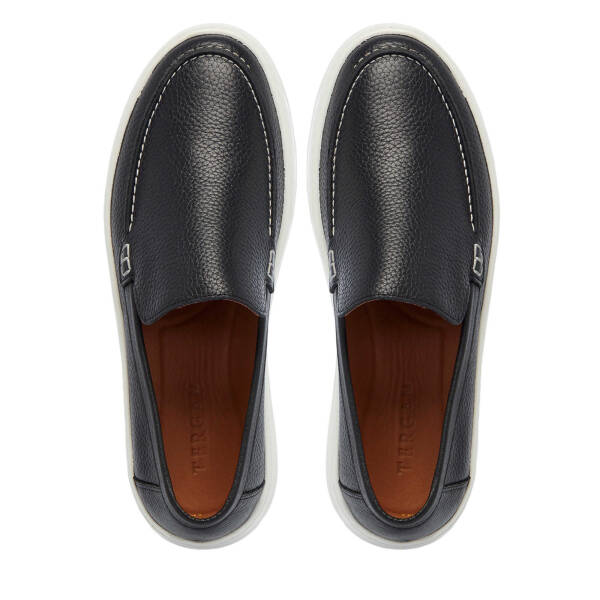 Siyah Hakiki Deri Erkek Loafer - E25I1AY57269-A23 - 5