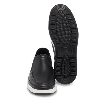 Siyah Deri Erkek Loafer - E25I1AY57290-A23 - 4