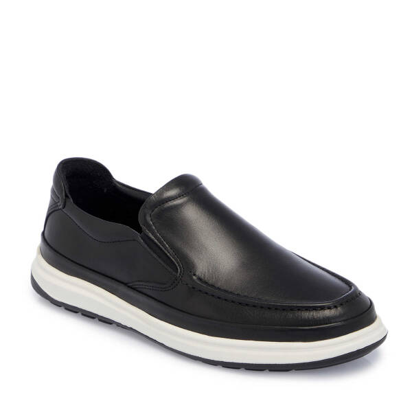 Siyah Hakiki Deri Erkek Loafer - E25I1AY57290-A23 - 1