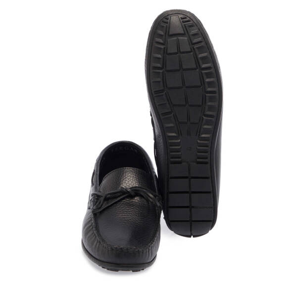 Siyah Deri Erkek Loafer - E25I1AY57297-A41 - 4