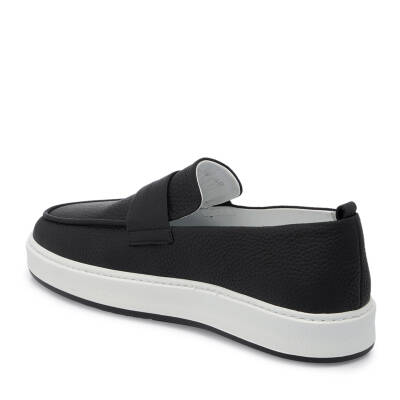 Siyah Deri Erkek Loafer - E25I1AY57320-A23 - 2