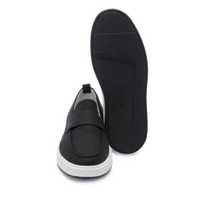 Siyah Deri Erkek Loafer - E25I1AY57320-A23 - 4