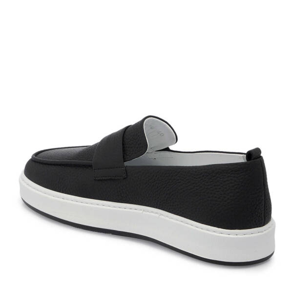 Siyah Hakiki Deri Erkek Loafer - E25I1AY57320-A23 - 2