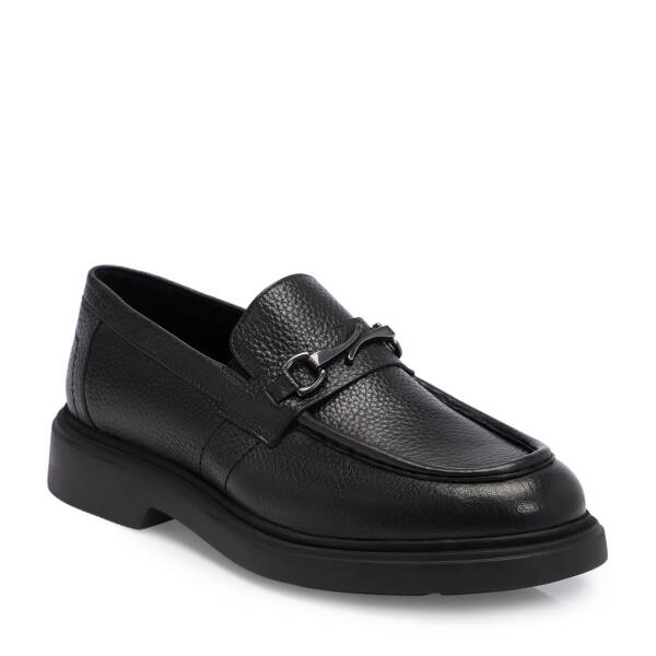 Siyah Deri Erkek Loafer - E25S1AY57378-A23 - 1