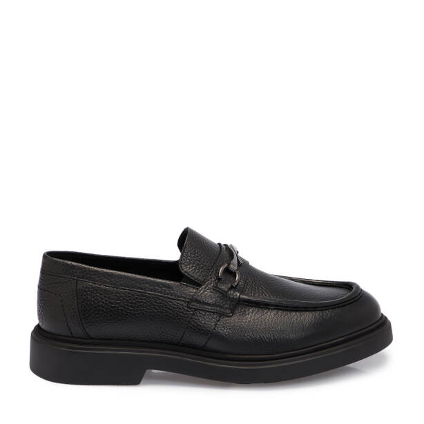 Siyah Deri Erkek Loafer - E25S1AY57378-A23 - 3
