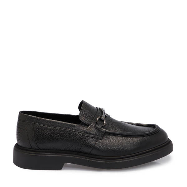 Siyah Deri Erkek Loafer - E25S1AY57378-A23 - 3