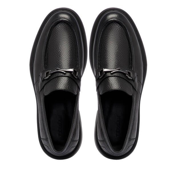 Siyah Deri Erkek Loafer - E25S1AY57378-A23 - 5
