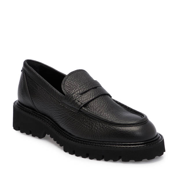 Siyah Deri Erkek Loafer - E25S1AY57405-A23 