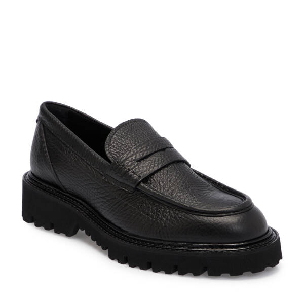 Siyah Deri Erkek Loafer - E25S1AY57405-A23 - 1
