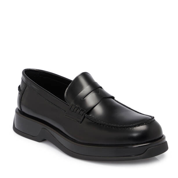 Siyah Deri Erkek Loafer - E25S1AY57418-A35 - 1
