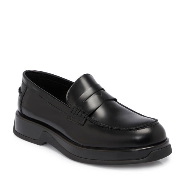 Siyah Deri Erkek Loafer - E25S1AY57418-A35 - 1