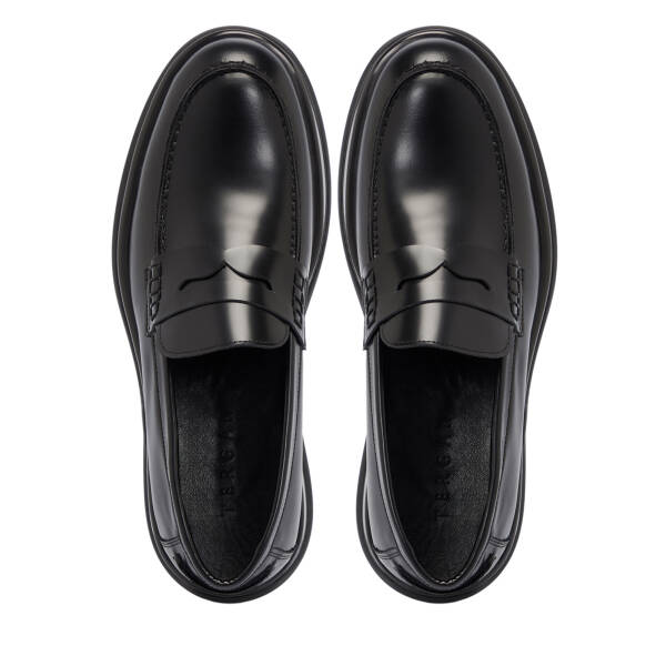 Siyah Deri Erkek Loafer - E25S1AY57418-A35 - 5