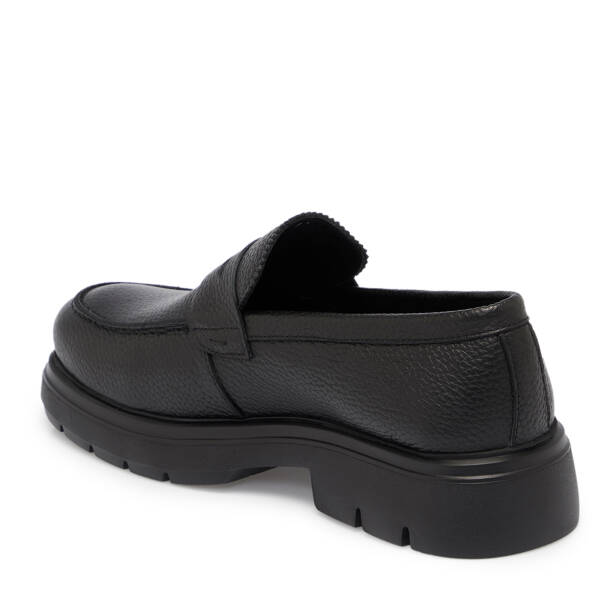 Siyah Deri Erkek Loafer - E25S1AY57420-A41 - 2