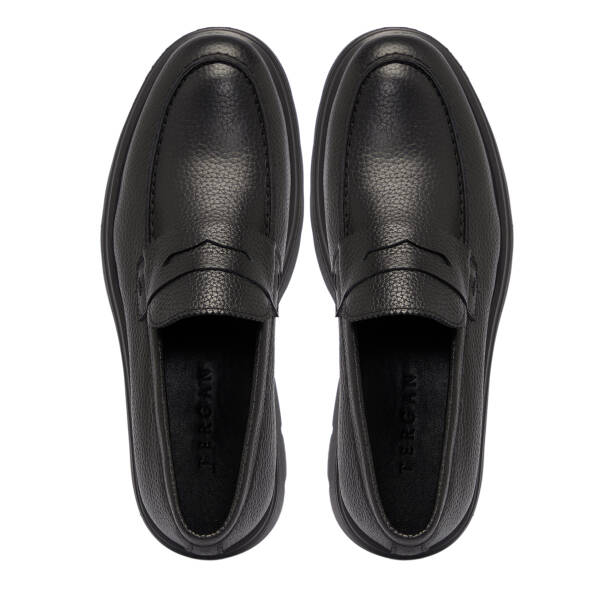Siyah Deri Erkek Loafer - E25S1AY57420-A41 - 5
