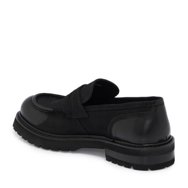 Siyah Deri Erkek Loafer - E25S1AY57459-A23 - 2