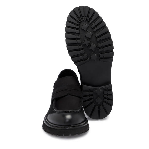 Siyah Deri Erkek Loafer - E25S1AY57459-A23 - 4