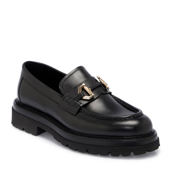 Siyah Deri Erkek Loafer - E25S1AY57462-A43 - 1