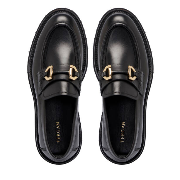 Siyah Deri Erkek Loafer - E25S1AY57462-A43 - 5