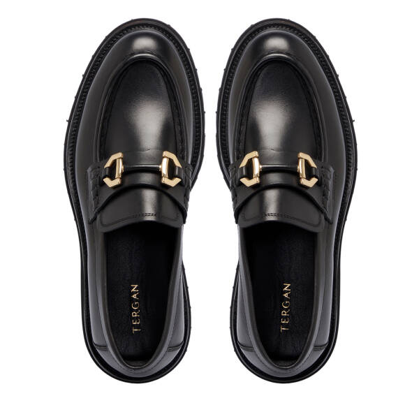 Siyah Deri Erkek Loafer - E25S1AY57462-A43 - 5