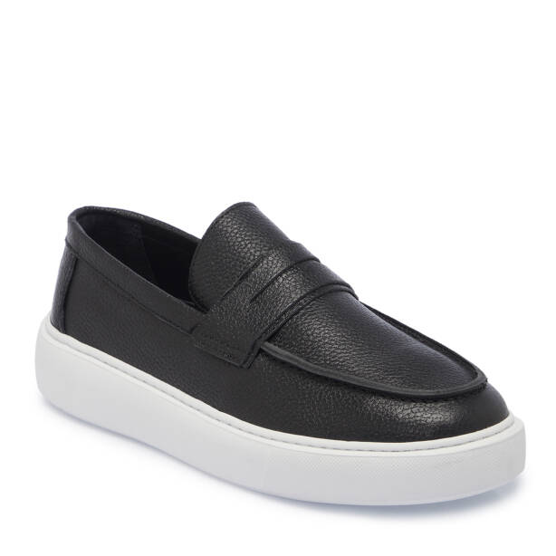 Siyah Deri Erkek Loafer - E25S1AY57561-A41 