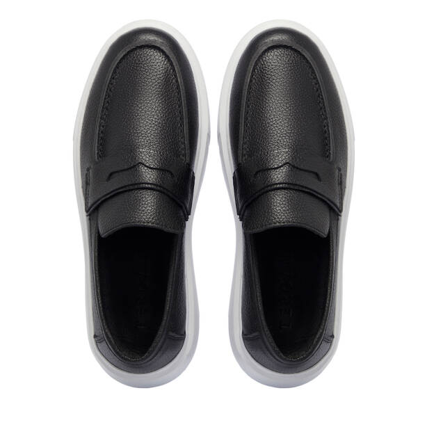 Siyah Deri Erkek Loafer - E25S1AY57561-A41 - 5