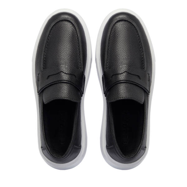 Siyah Deri Erkek Loafer - E25S1AY57561-A41 - 5