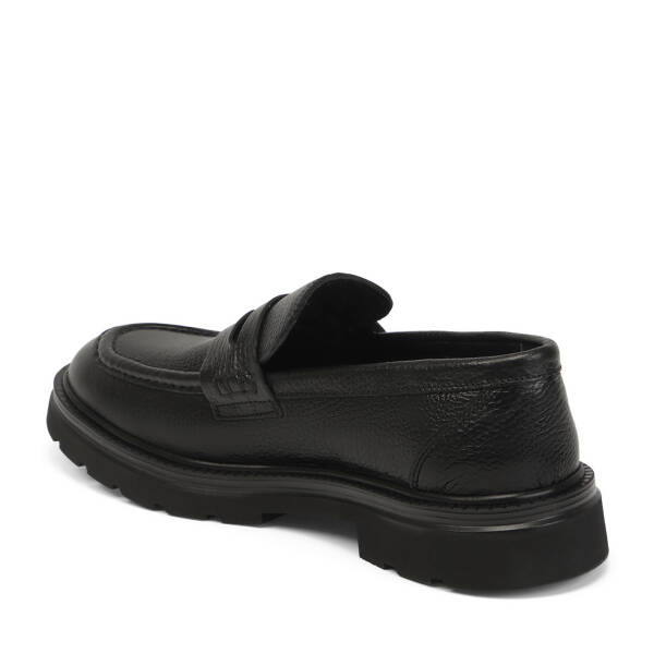 Siyah Hakiki Deri Erkek Loafer - E25S1AY57660-A41 - 3