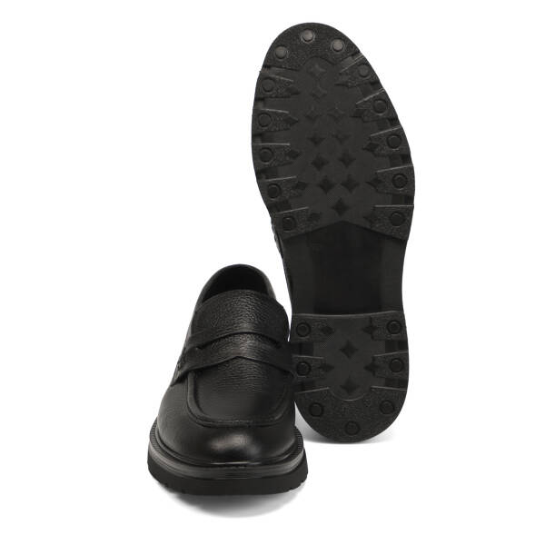 Siyah Hakiki Deri Erkek Loafer - E25S1AY57660-A41 - 4