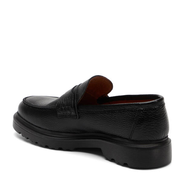 Siyah Hakiki Deri Erkek Loafer - E25S1AY57671-A41 - Tergan