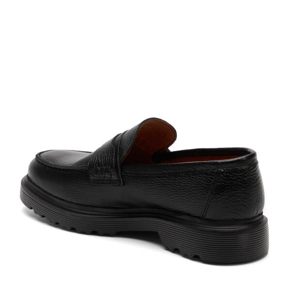 Siyah Hakiki Deri Erkek Loafer - E25S1AY57671-A41 - 3