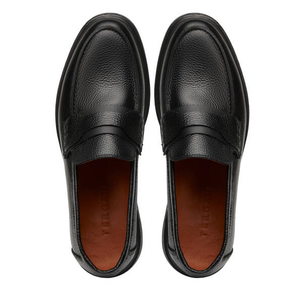 Siyah Hakiki Deri Erkek Loafer - E25S1AY57671-A41 - 5